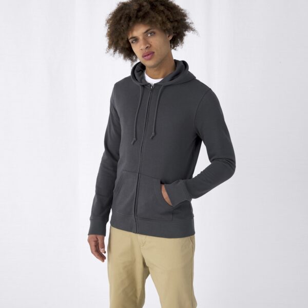 B&C Organic Zipped Hood / Men