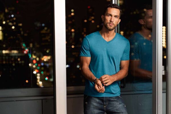 ADULT TRI-BLEND V-NECK TEE