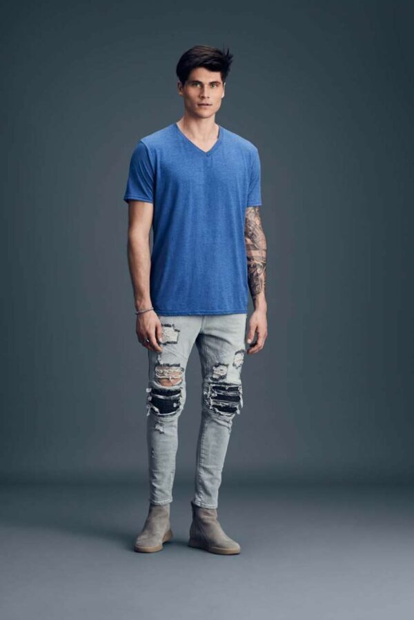 ADULT TRI-BLEND V-NECK TEE