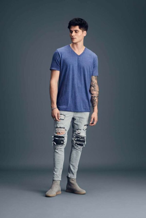 ADULT TRI-BLEND V-NECK TEE