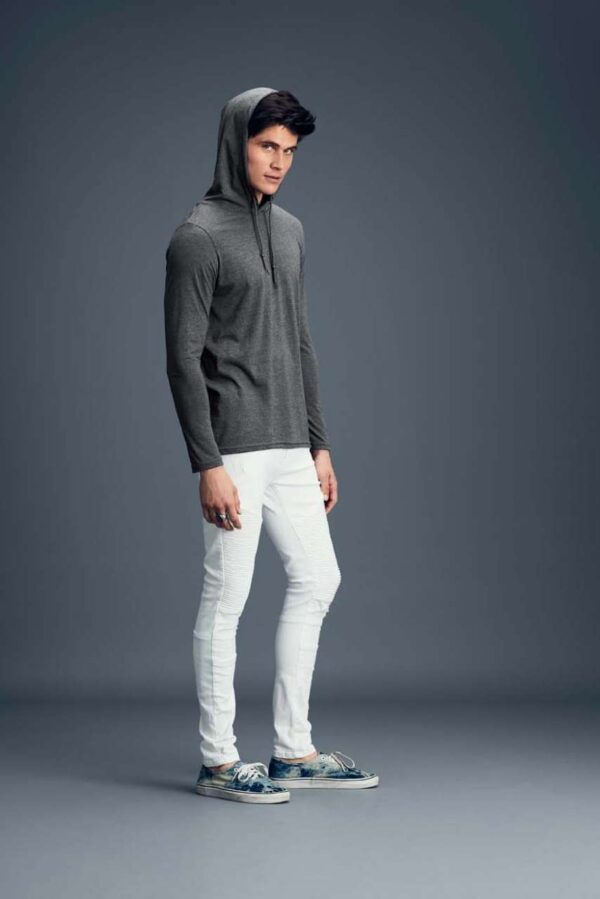 ADULT LIGHTWEIGHT LONG SLEEVE HOODED TEE