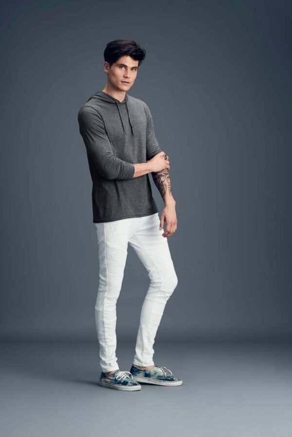 ADULT LIGHTWEIGHT LONG SLEEVE HOODED TEE