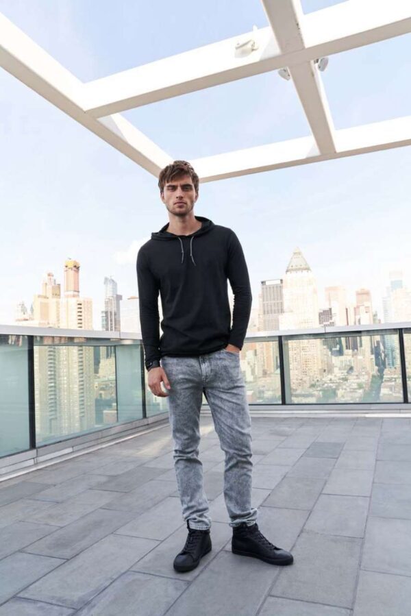 ADULT LIGHTWEIGHT LONG SLEEVE HOODED TEE