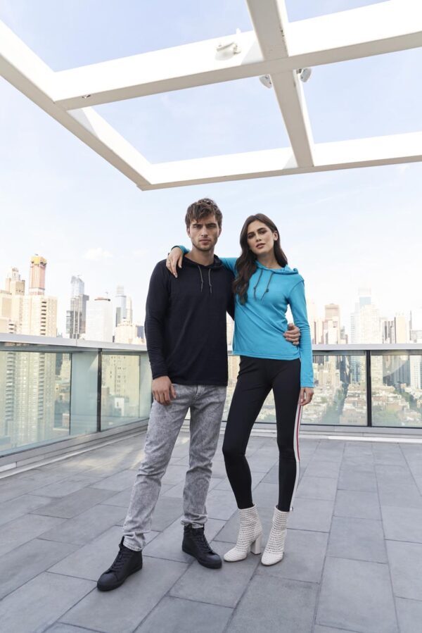 ADULT LIGHTWEIGHT LONG SLEEVE HOODED TEE