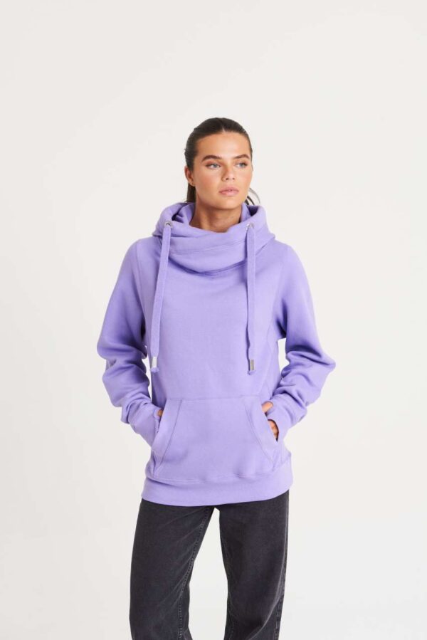 CROSS NECK HOODIE