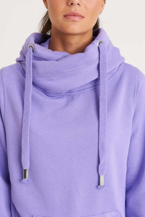 CROSS NECK HOODIE