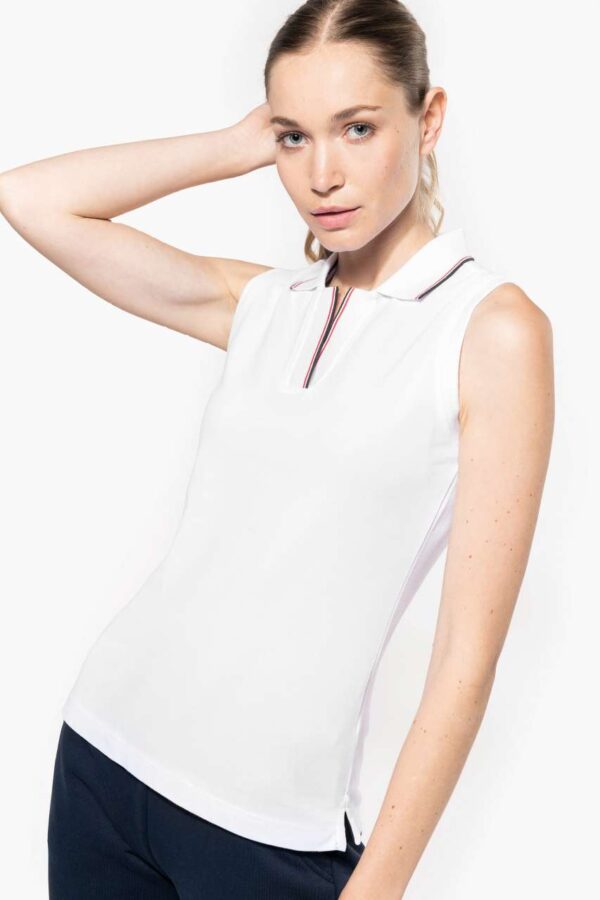 LADIES' SLEEVELESS POLO SHIRT