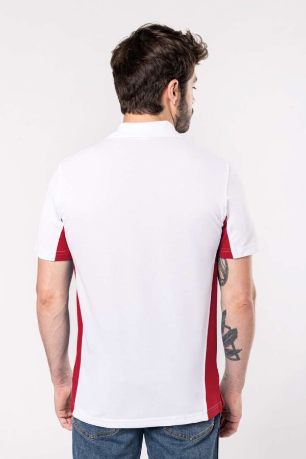 FLAG - SHORT-SLEEVED TWO-TONE POLO SHIRT