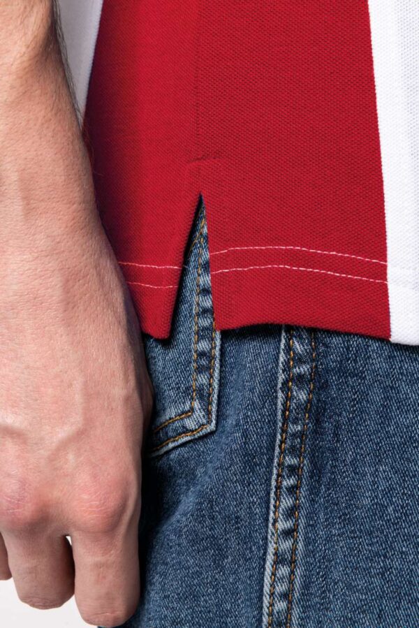 FLAG - SHORT-SLEEVED TWO-TONE POLO SHIRT