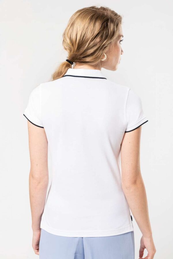 LADIES' SHORT-SLEEVED PIQUÉ KNIT POLO SHIRT