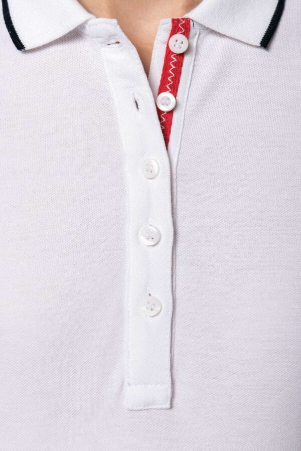 LADIES' SHORT-SLEEVED PIQUÉ KNIT POLO SHIRT