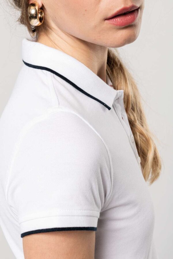 LADIES' SHORT-SLEEVED PIQUÉ KNIT POLO SHIRT