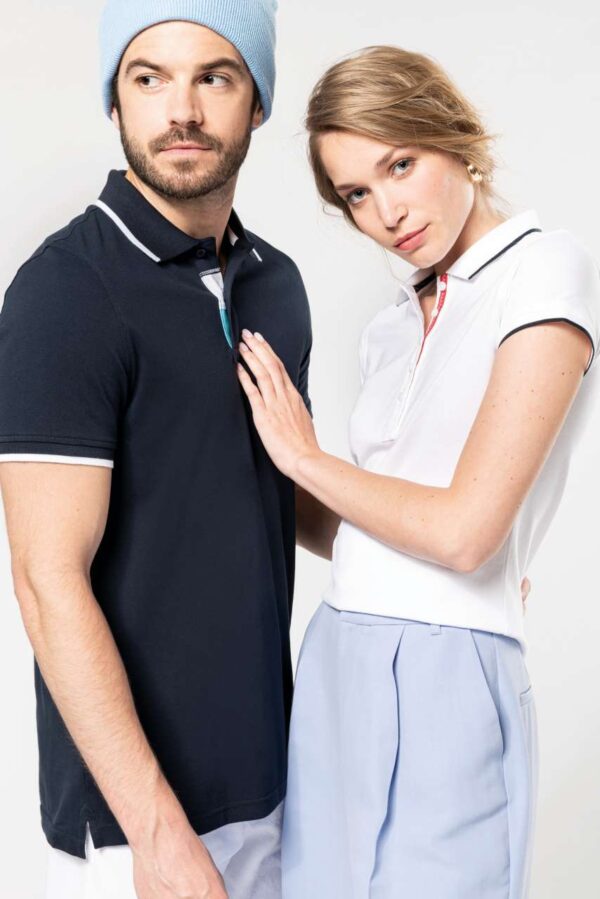 LADIES' SHORT-SLEEVED PIQUÉ KNIT POLO SHIRT