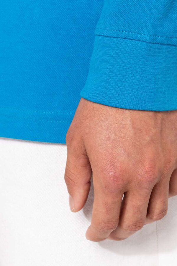 MEN'S LONG-SLEEVED PIQUÉ POLO SHIRT