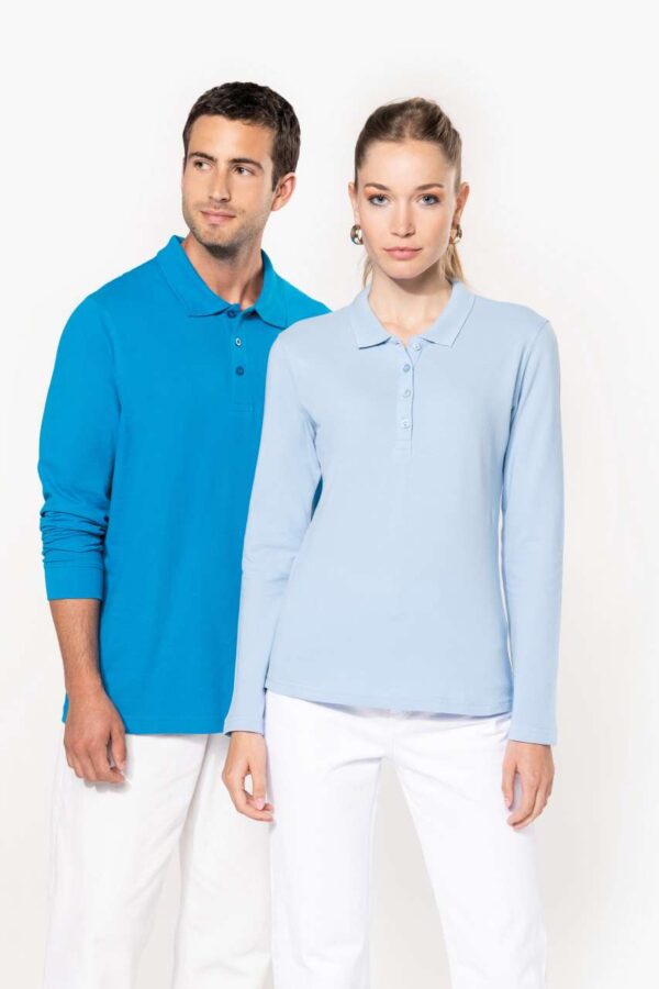 MEN'S LONG-SLEEVED PIQUÉ POLO SHIRT