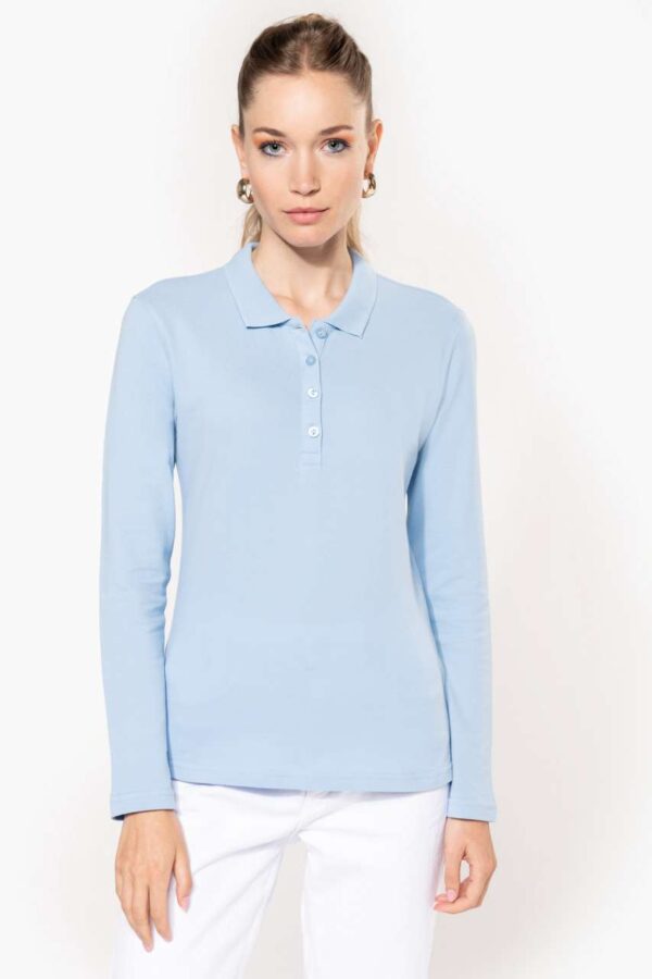 LADIES’ LONG-SLEEVED PIQUÉ POLO SHIRT