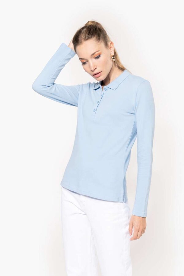 LADIES’ LONG-SLEEVED PIQUÉ POLO SHIRT