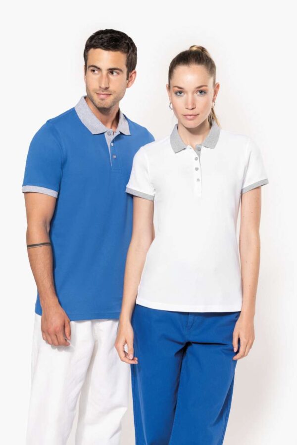 LADIES’ TWO-TONE PIQUÉ POLO SHIRT