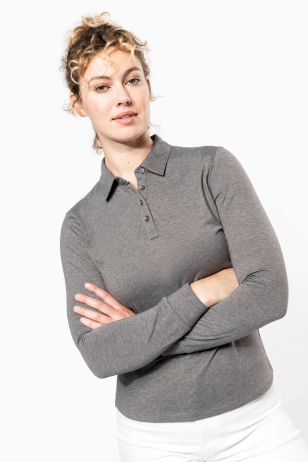 LADIES' LONG SLEEVE JERSEY POLO SHIRT