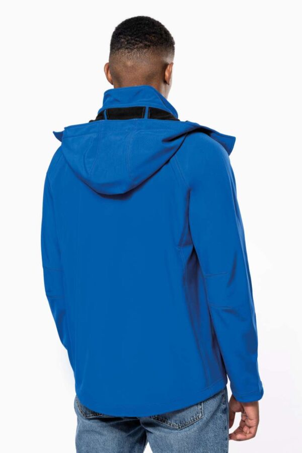 MEN'S DETACHABLE HOODED SOFTSHELL JACKET