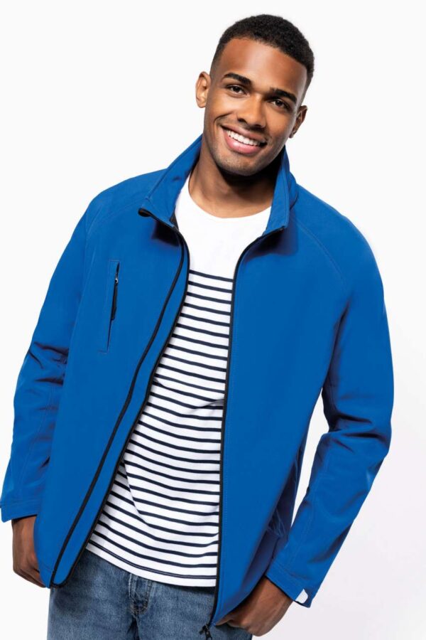 MEN'S DETACHABLE HOODED SOFTSHELL JACKET