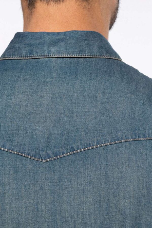 MEN'S LONG-SLEEVED DENIM SHIRT