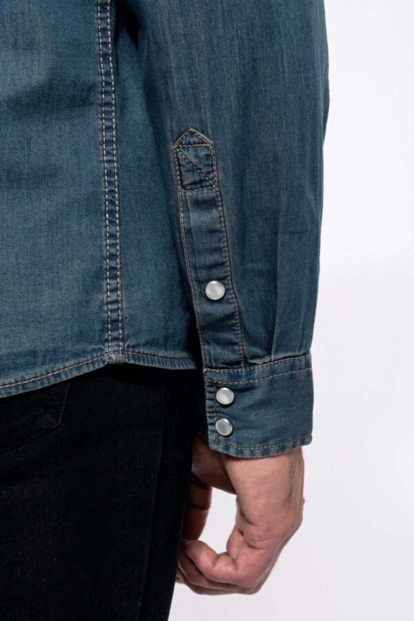 MEN'S LONG-SLEEVED DENIM SHIRT