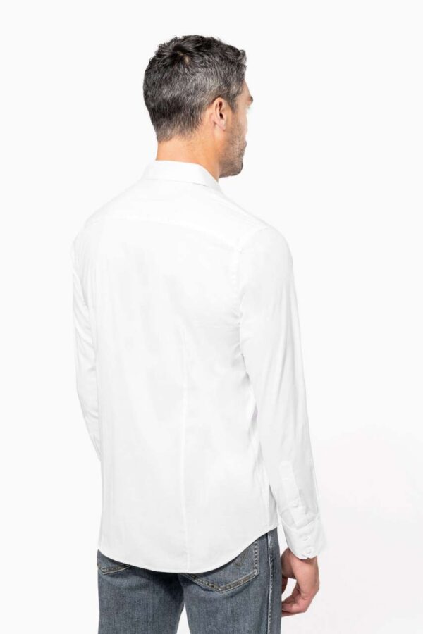 LONG-SLEEVED COTTON/ELASTANE SHIRT