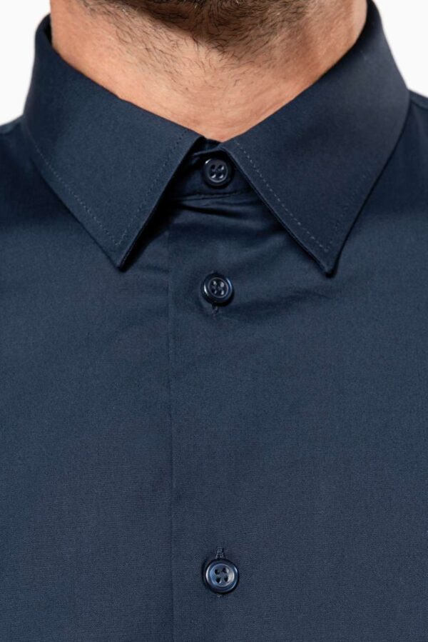 SHORT-SLEEVED COTTON/ELASTANE SHIRT