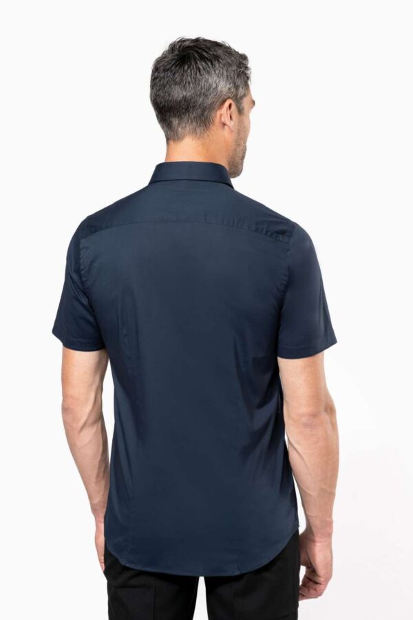 SHORT-SLEEVED COTTON/ELASTANE SHIRT