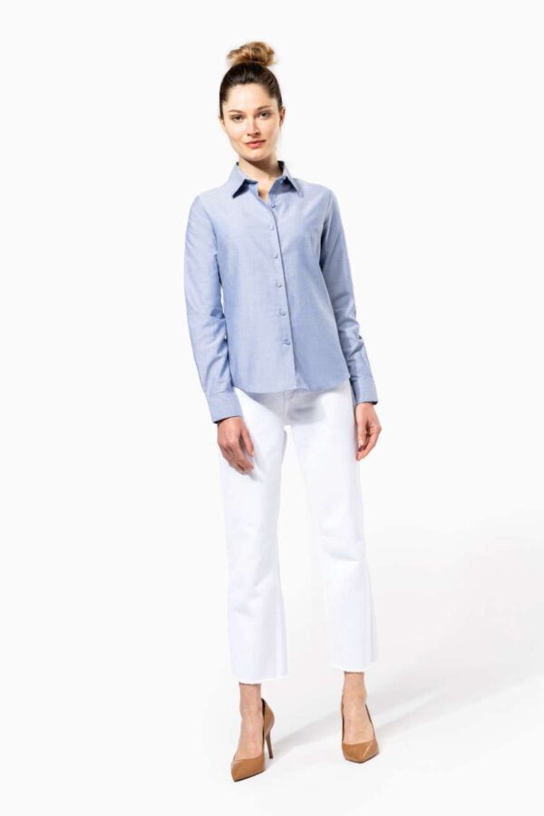 LADIES' LONG-SLEEVED OXFORD SHIRT