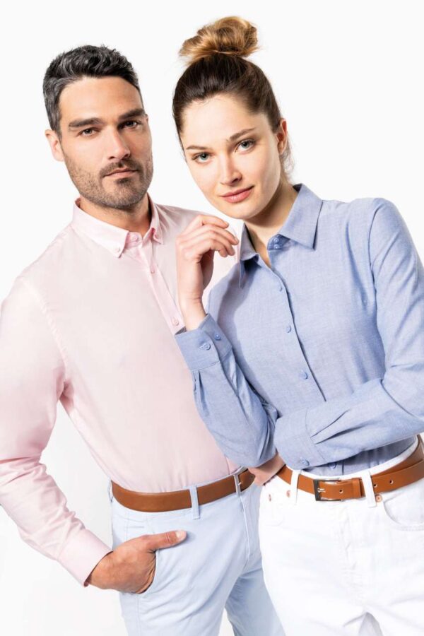 LADIES' LONG-SLEEVED OXFORD SHIRT