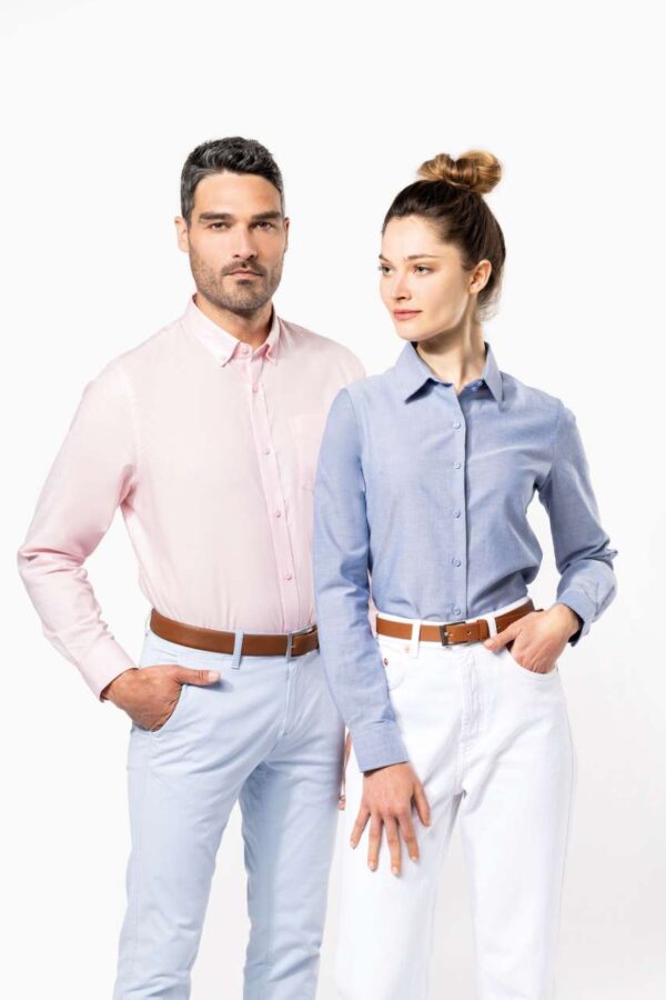 LADIES' LONG-SLEEVED OXFORD SHIRT