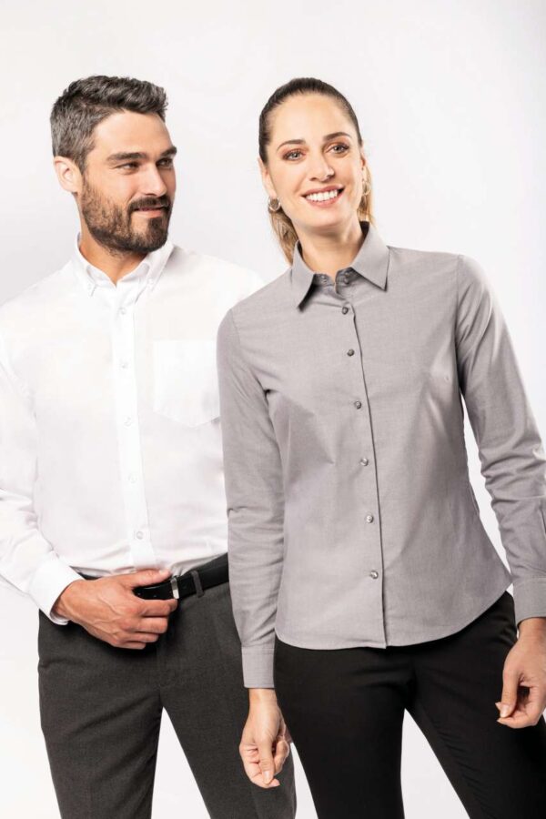 LADIES' LONG-SLEEVED OXFORD SHIRT