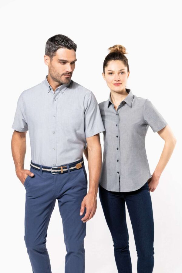 LADIES' SHORT-SLEEVED OXFORD SHIRT