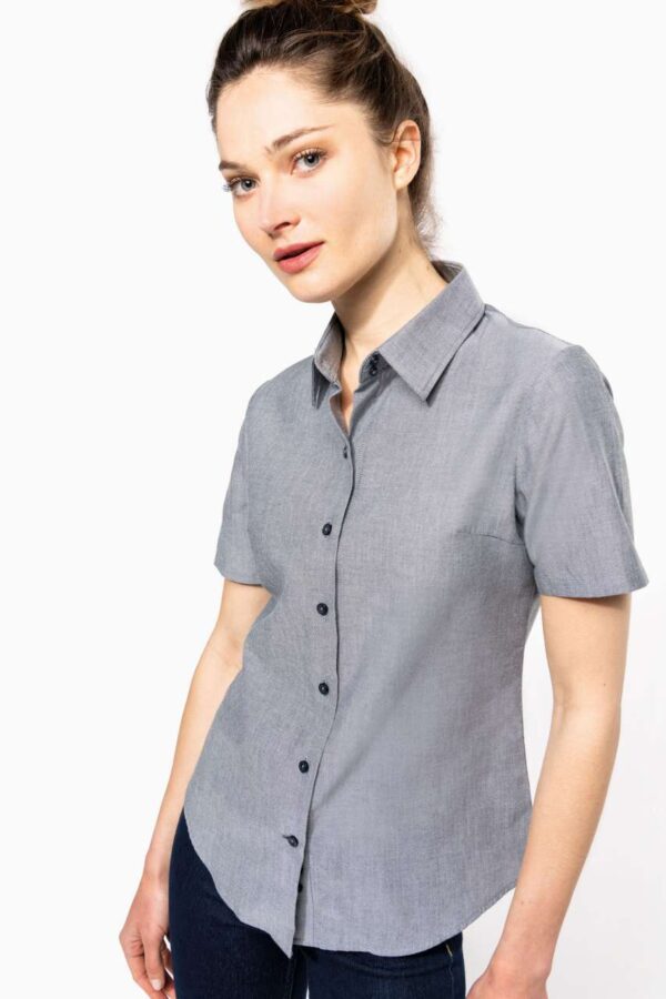 LADIES' SHORT-SLEEVED OXFORD SHIRT