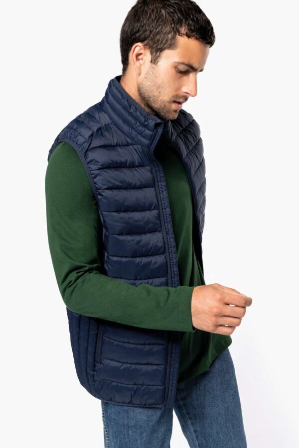 MEN’S LIGHTWEIGHT SLEEVELESS FAKE DOWN JACKET