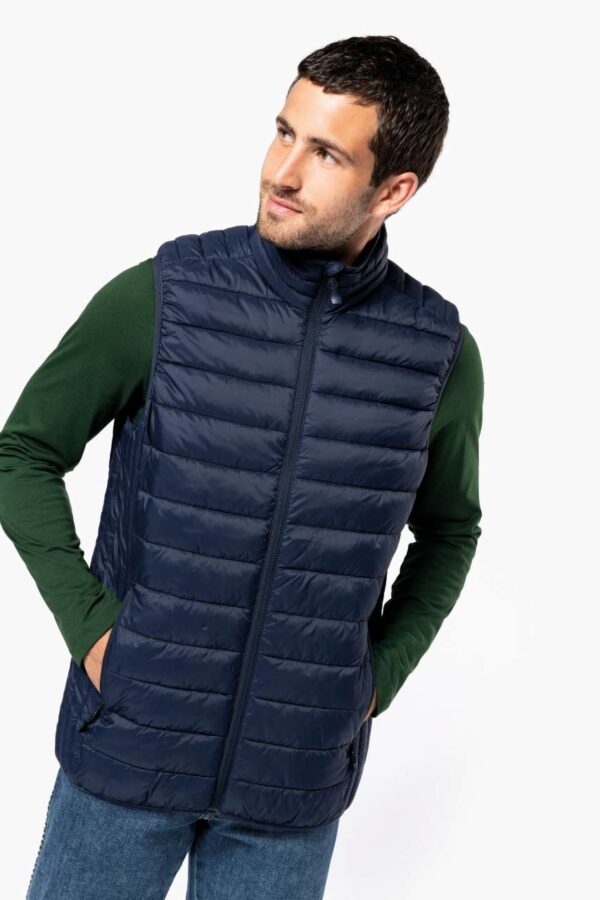 MEN’S LIGHTWEIGHT SLEEVELESS FAKE DOWN JACKET
