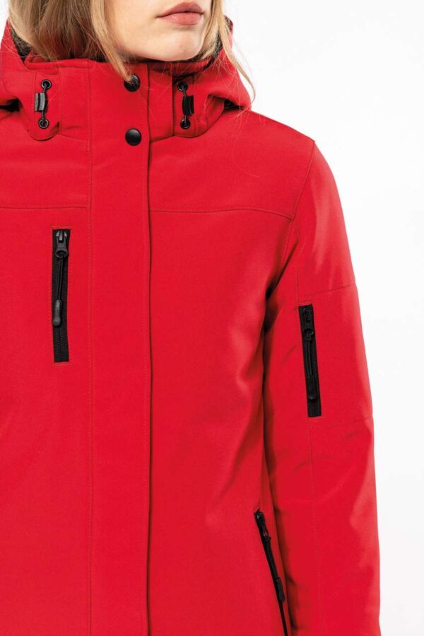 LADIES’ HOODED SOFTSHELL LINED PARKA