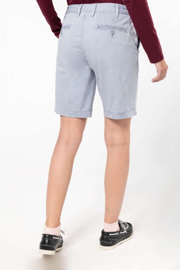 LADIES' WASHED EFFECT BERMUDA SHORTS