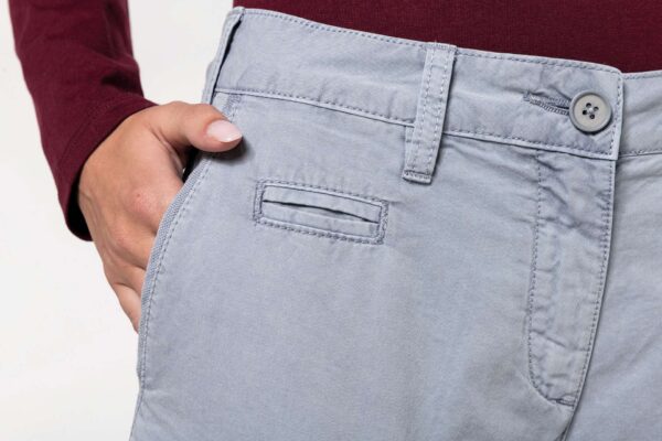 LADIES' WASHED EFFECT BERMUDA SHORTS