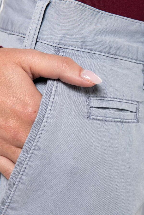 LADIES' WASHED EFFECT BERMUDA SHORTS