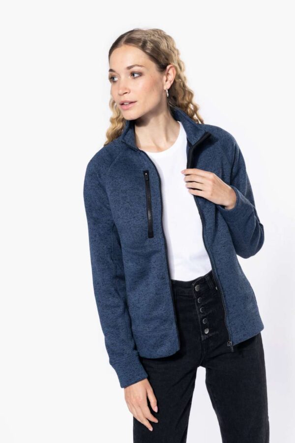 LADIES' FULL ZIP HEATHER JACKET