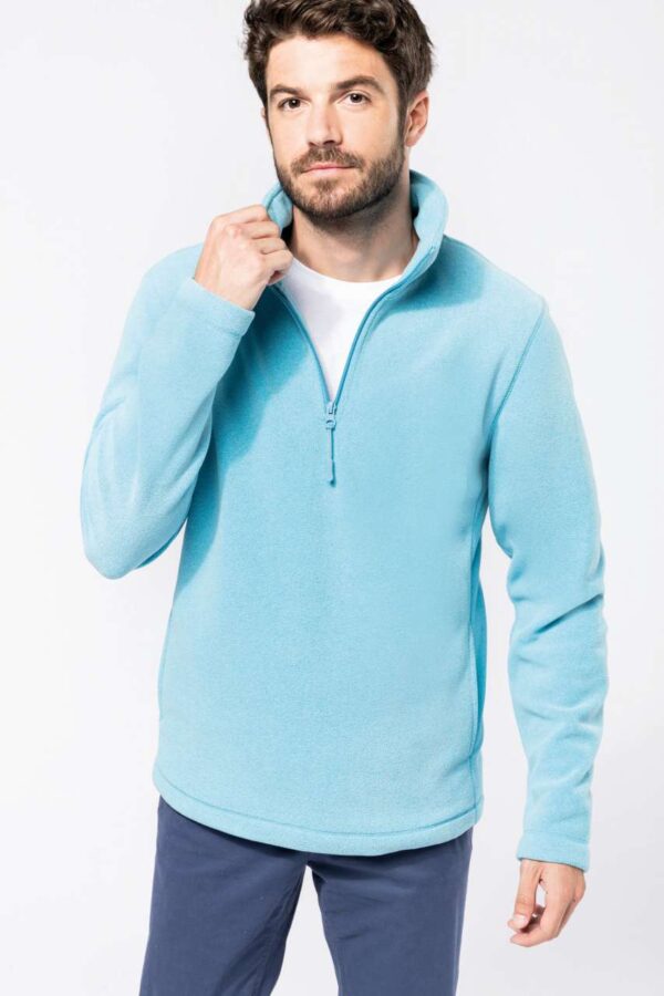 ENZO - ZIP NECK MICROFLEECE JACKET