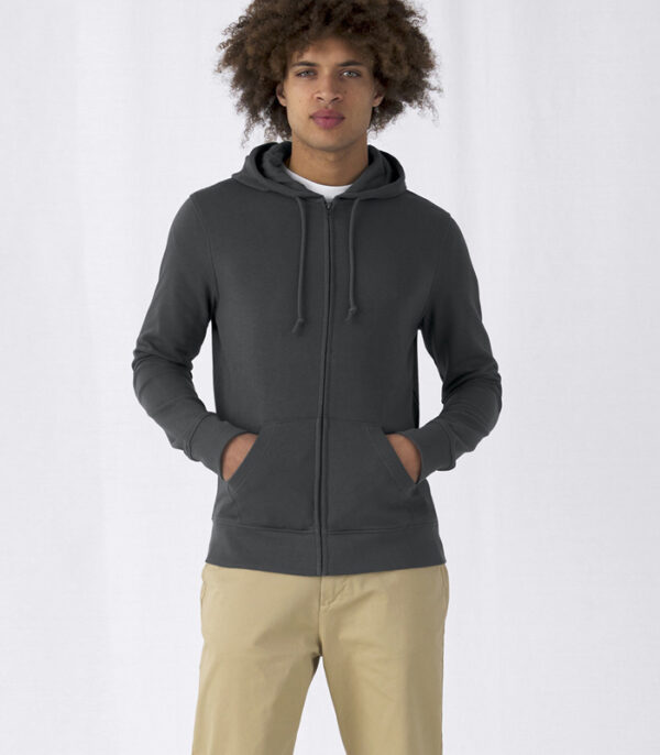 B&C | Organic Zipped Hood | men