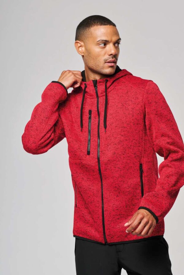 MEN'S HEATHER HOODED JACKET