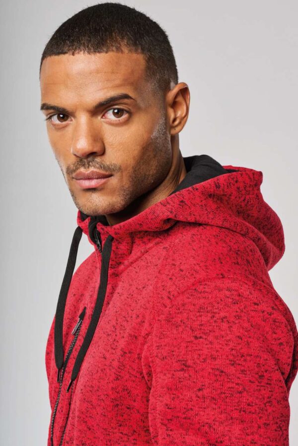 MEN'S HEATHER HOODED JACKET