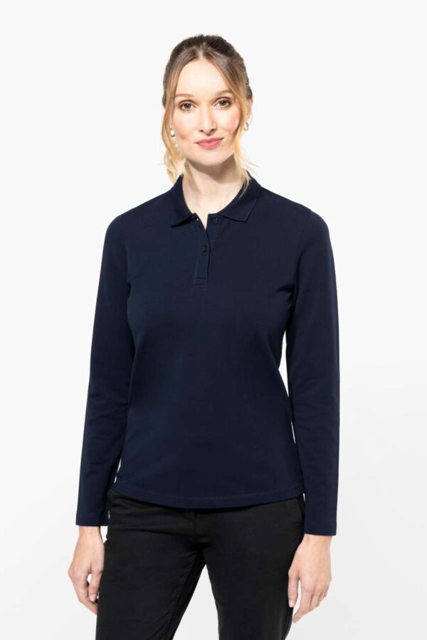 LADIES' LONG-SLEEVED SUPIMA® POLO SHIRT