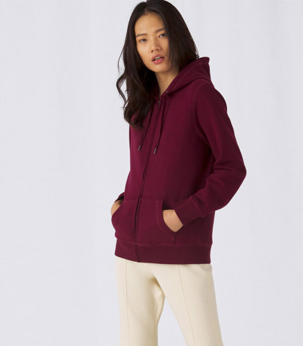 B&C | QUEEN Zipped Hood | women