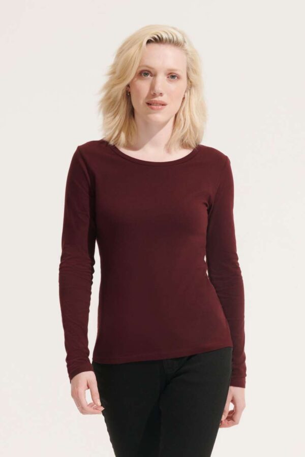 SOL'S MAJESTIC - WOMEN'S ROUND COLLAR LONG SLEEVE T-SHIRT